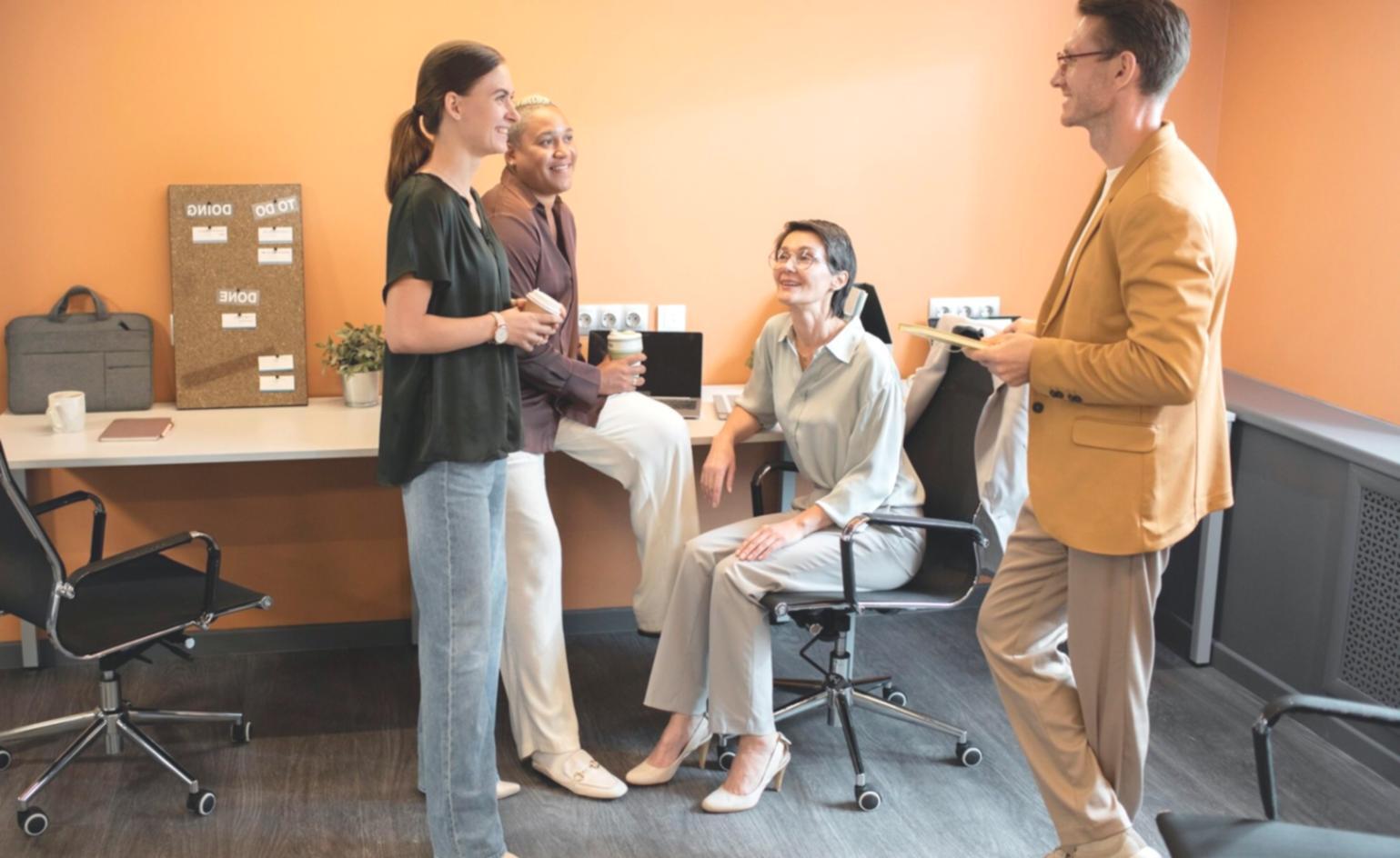 Das Zelofiorari-Team bei der täglichen Arbeit im Büro